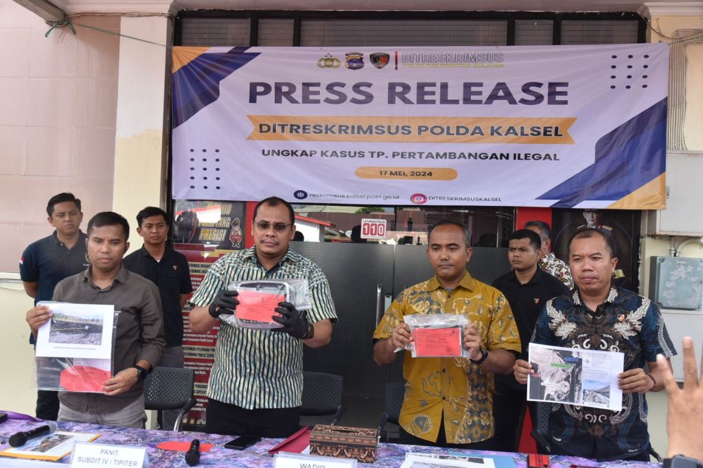 Dirkrimsus Polda Kalsel Berhasil Ungkap Pertambangan BB&nbsp;Ilegal