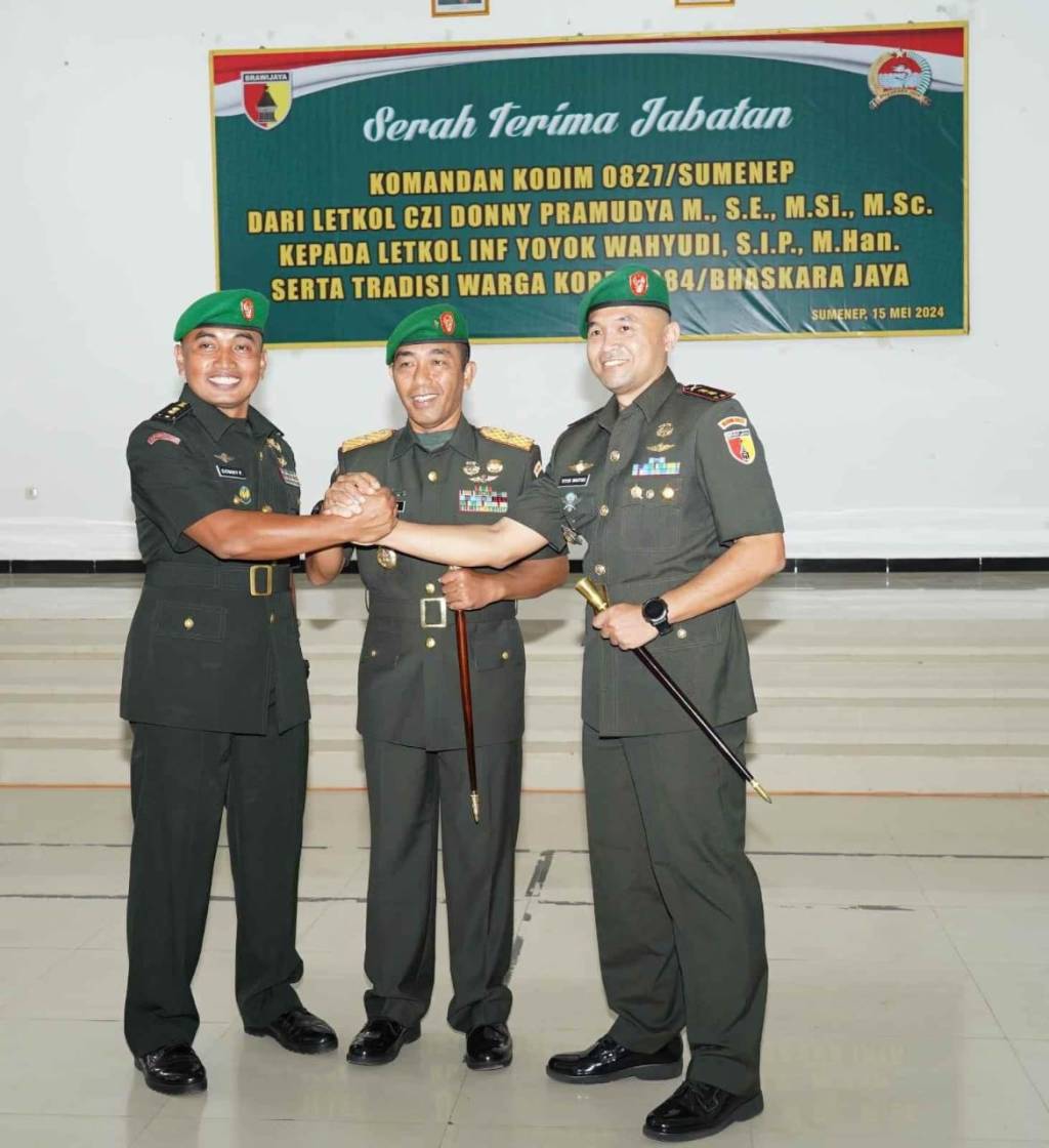 Jabatan Dandim 0827 Sumenep Beralih ke Letkol Inf Yoyok Wahyudi, S.I.P.,&nbsp;M.Han.