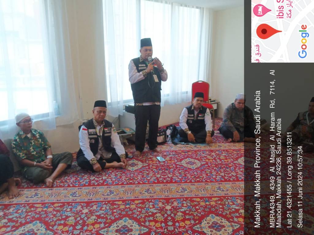 Ketua KNO 13 Labuhan Batu Sumut memberikan araha pada jamaah Sosialisasi Murur