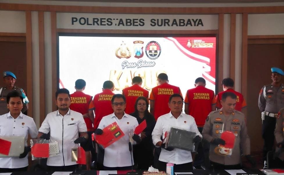 Polrestabes Surabaya Tangkap Bandar Slot Royal Dream Omset Rp 1 Miliar per&nbsp;Bulan