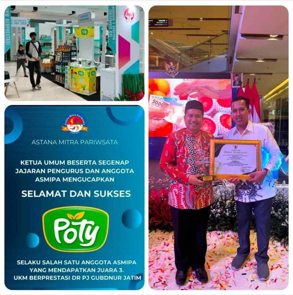 Congratulation, Ketum Asmipa Bunda Shofi Sangat Mengapresiasi UKM Malang Juara 3 Dengan Produk POTY