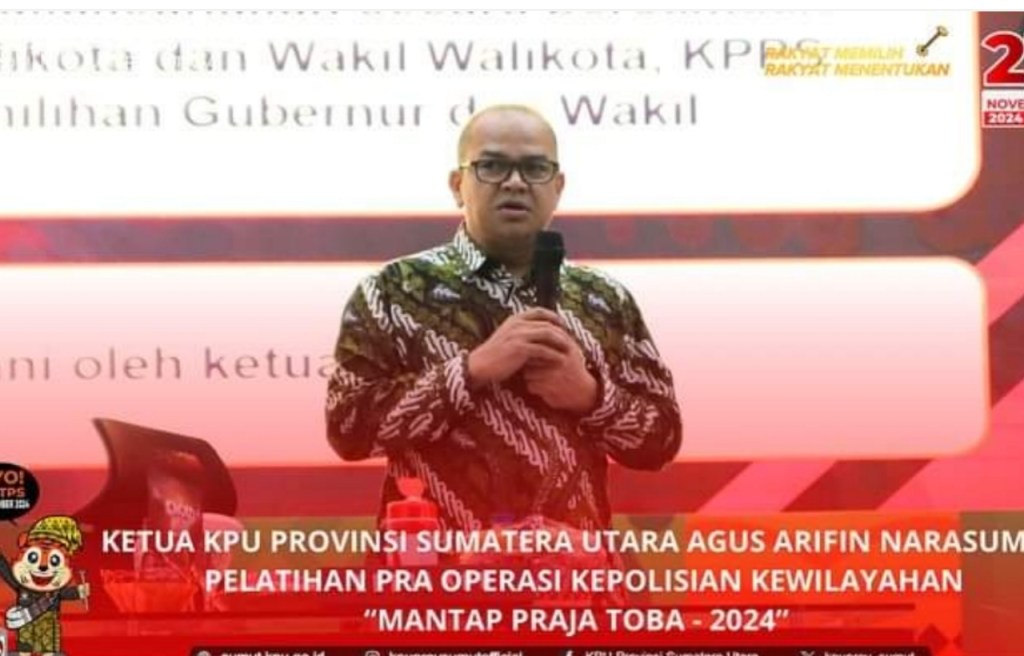 Ketua KPU Provinsi Sumatera Utara Menjadi Narasumber ‘Mantap Praja Toba –&nbsp;2024’