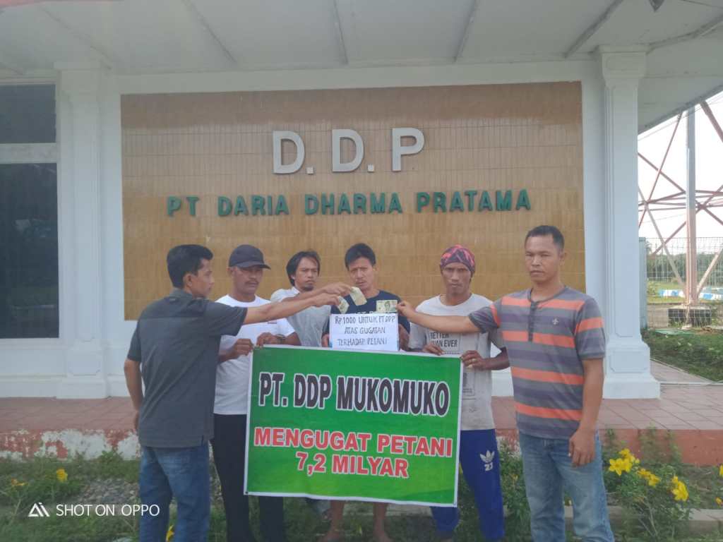 Digugat Rp 7,2 Miliar, Petani Galang Donasi untuk PT DDP Mukomuko&nbsp;Bengkulu