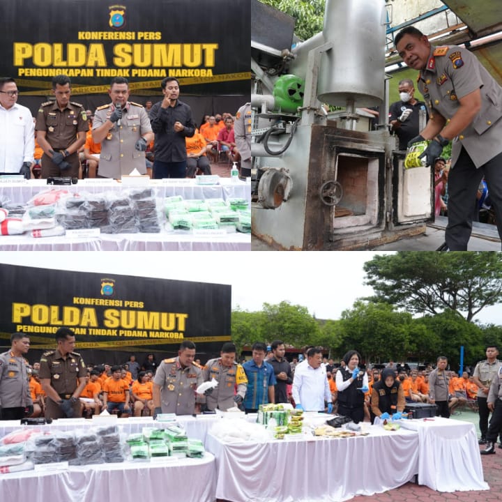 Polda Sumut Ungkap 578 Kasus&nbsp;Narkotika