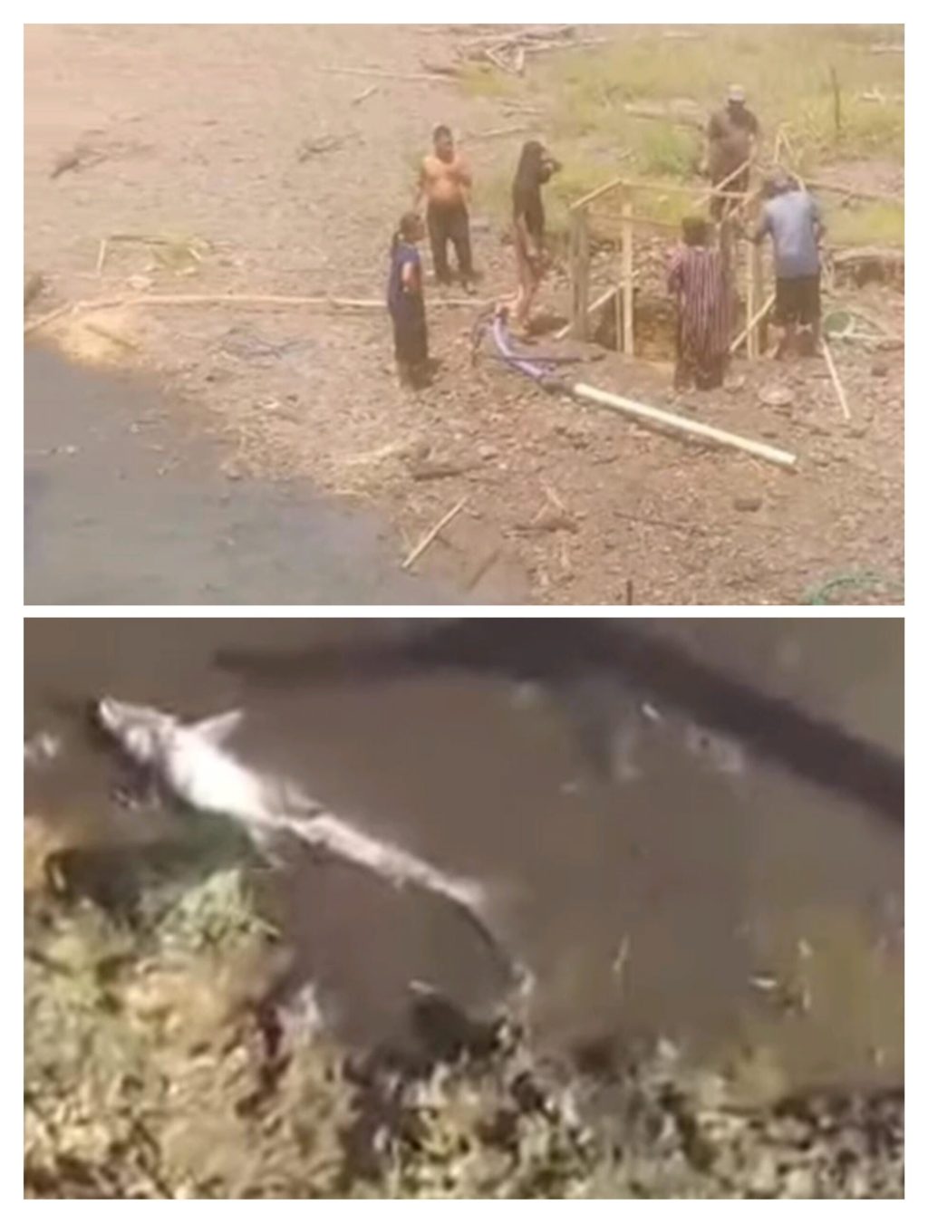 Warga Resah Aliran Sungai terdampak Limbah Di Duga Dari Galian Bekas Tambang Batu&nbsp;Bara