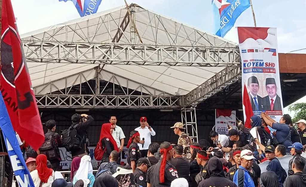 Deklarasi Cagub Kalteng Koyem -SHD, Berjanji Siap Datangkan NDX AKA Saat Kampanye