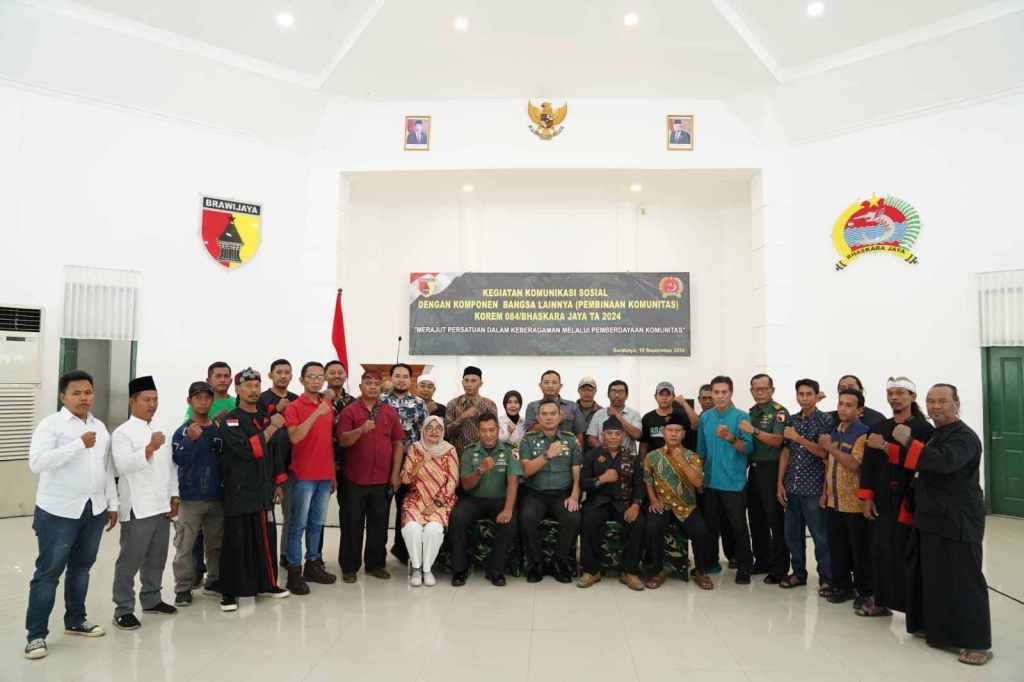 Korem 084/Bhaskara Jaya Menggelar Komunikasi Sosial dengan Komponen&nbsp;Bangsa
